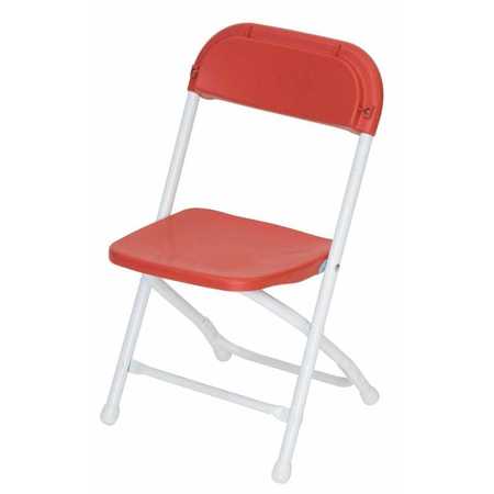 ATLAS COMMERCIAL PRODUCTS Kid's Plastic Folding Chair, Red KPFC7RD